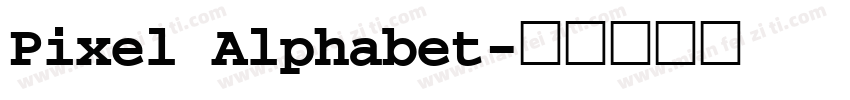 Pixel Alphabet字体转换